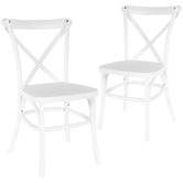 Bistro Five Juniper Cross Back Outdoor Dining Chairs