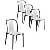 Bistro Five Black Miller Outdoor Dining Chairs