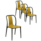 Bistro Five Black Miller Outdoor Dining Chairs