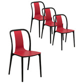 Bistro Five Black Miller Outdoor Dining Chairs