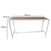 Bistro Five Amari Teak Wood Outdoor Bar Table