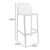 Bistro Five 75cm Declan Outdoor Bar Stools