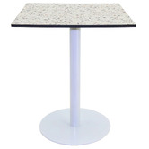 Bistro Five Gloss White Paige Square Outdoor Dining Table