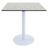 Bistro Five Gloss White Paige Square Outdoor Dining Table