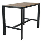 Bistro Five Damien Rectangular Aluminium Outdoor Bar Table