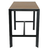 Bistro Five Damien Rectangular Aluminium Outdoor Bar Table