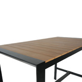Bistro Five Damien Rectangular Aluminium Outdoor Bar Table