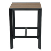 Bistro Five Damien Square Aluminium Outdoor Bar Table