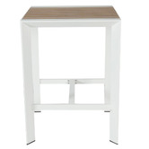 Bistro Five Damien Square Aluminium Outdoor Bar Table