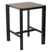 Bistro Five Damien Square Aluminium Outdoor Bar Table