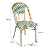 Bistro Five Evelyn Aluminium Outdoor Dining Chairs