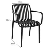 Bistro Five Gracia Outdoor Dining Chairs with Arms