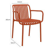 Bistro Five Gracia Outdoor Dining Chairs with Arms