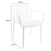 Bistro Five Gracia Outdoor Dining Chairs with Arms