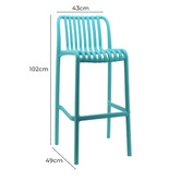 Bistro Five 75cm Gracia Outdoor Barstools