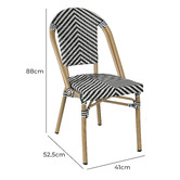 Bistro Five Dana  Parisian Outdoor Dining Chairs