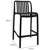 Bistro Five 65cm Charles Outdoor Bar Stools