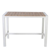 Bistro Five Damien Rectangular Aluminium Outdoor Bar Table
