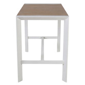 Bistro Five Damien Rectangular Aluminium Outdoor Bar Table