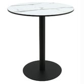Bistro Five Matte Black Hudgens Round Outdoor Dining Table