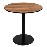 Bistro Five Matte Black Hudgens Round Outdoor Dining Table