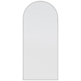 Principle Arc White Lani Arched Stainless Steel Leaner Mirror
