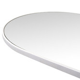 Principle Arc White Lani Arched Stainless Steel Leaner Mirror