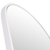 Principle Arc White Lani Arched Stainless Steel Leaner Mirror