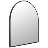 Future Glass Arched Stainless Steel Wall Mirror