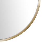 Principle Arc Satin Brass Peyton Oval Stainless Steel Wall Mirror