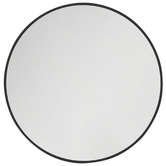 Principle Arc Black Lyla Round Stainless Steel Wall Mirror