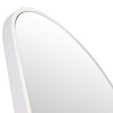 Principle Arc White Peyton Oval Stainless Steel Wall Mirror