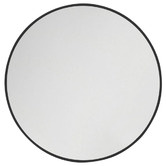 Principle Arc Black Lyla Round Stainless Steel Wall Mirror