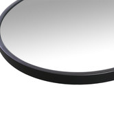 Principle Arc Black Peyton Oval Stainless Steel Wall Mirror