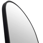 Principle Arc Black Peyton Oval Stainless Steel Wall Mirror