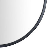 Principle Arc Black Peyton Oval Stainless Steel Wall Mirror