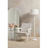 Principle Arc White Lani Arched Stainless Steel Leaner Mirror