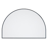 Principle Arc Beth Half Circle Stainless Steel Wall Mirror