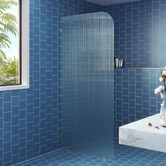 Principle Arc Declan 1000mm Left  Fluted Shower Screen