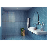 Principle Arc Declan 1000mm Left  Fluted Shower Screen