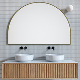 Principle Arc Avery Stainless Steel Wall Mirror