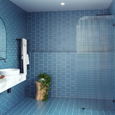 Principle Arc Declan 1000mm Right  Fluted Shower Screen