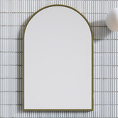 Principle Arc Seth Arched Stainless Steel Wall Mirror