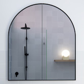 Principle Arc Caleb 2 Door Arched Bathroom Mirror Cabinet