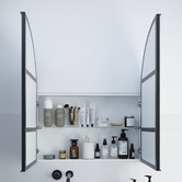 Principle Arc Caleb 2 Door Arched Bathroom Mirror Cabinet