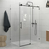 Principle Arc 122cm Maddison Glass Sliding Shower Screen