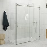 Principle Arc 152cm Maddison Glass Sliding Shower Screen