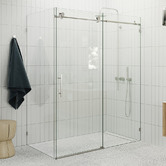 Principle Arc 142cm Maddison Glass Sliding Shower Screen