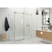 Principle Arc 142cm Maddison Glass Sliding Shower Screen