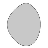 Principle Arc 90cm Monroe Steel Wall Mirror
